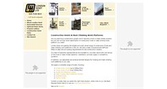 Desktop Screenshot of londonhoist.co.uk